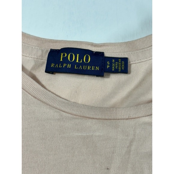 Polo Ralph Lauren Women's Cotton Tshirt  Blue Pony Logo Size Small Casual - Picture 3 of 8